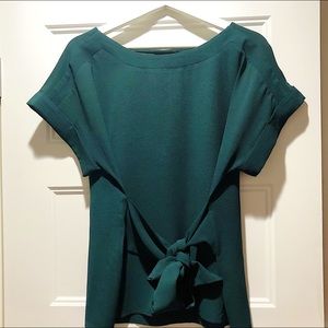 West Kei Julianna Cuffed Sleeve Tie Front Blouse